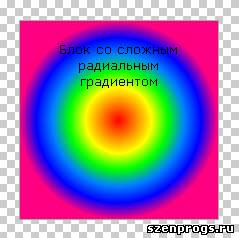 Радиальный градиент в CSS3