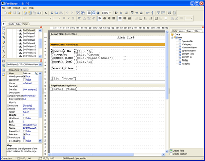 Скриншот к FastReport 4 для Delphi 7