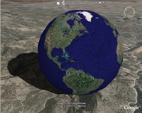 Скриншот к Google Earth 2009