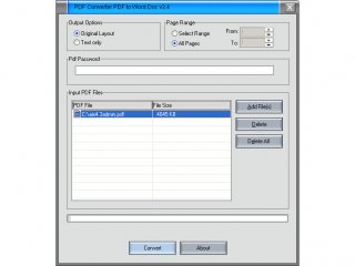 Скриншот к Converter PDF to Word Doc